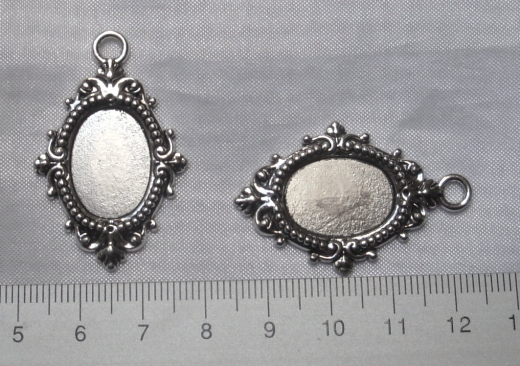 2x Fassung Anhänger 18x13mm