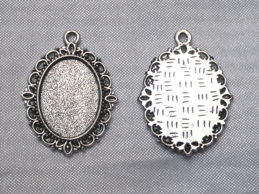 2x Fassung Anhänger 18x13mm