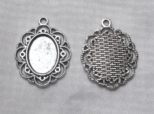 2x Fassung Anhänger 18x13mm