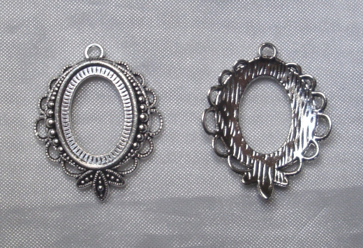 2x Fassung Anhänger 18x13mm