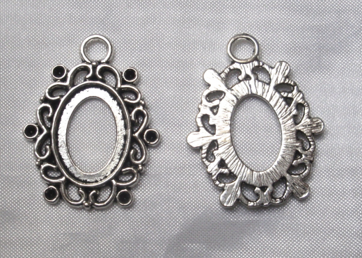 2x Fassung Anhänger 18x13mm