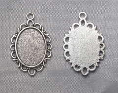 2x Fassung Anhänger 18x13mm