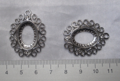 2x Fassung Anhänger 18x13mm