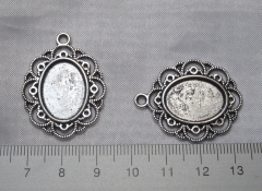 2x Fassung Anhänger 18x13mm