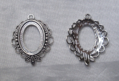 2x Fassung Anhänger 18x13mm