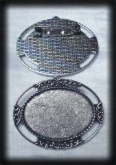 Fassung Brosche 20x30mm