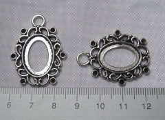 2x Fassung Anhänger 18x13mm