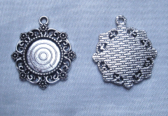 2x Fassung Anhänger 18mm rund